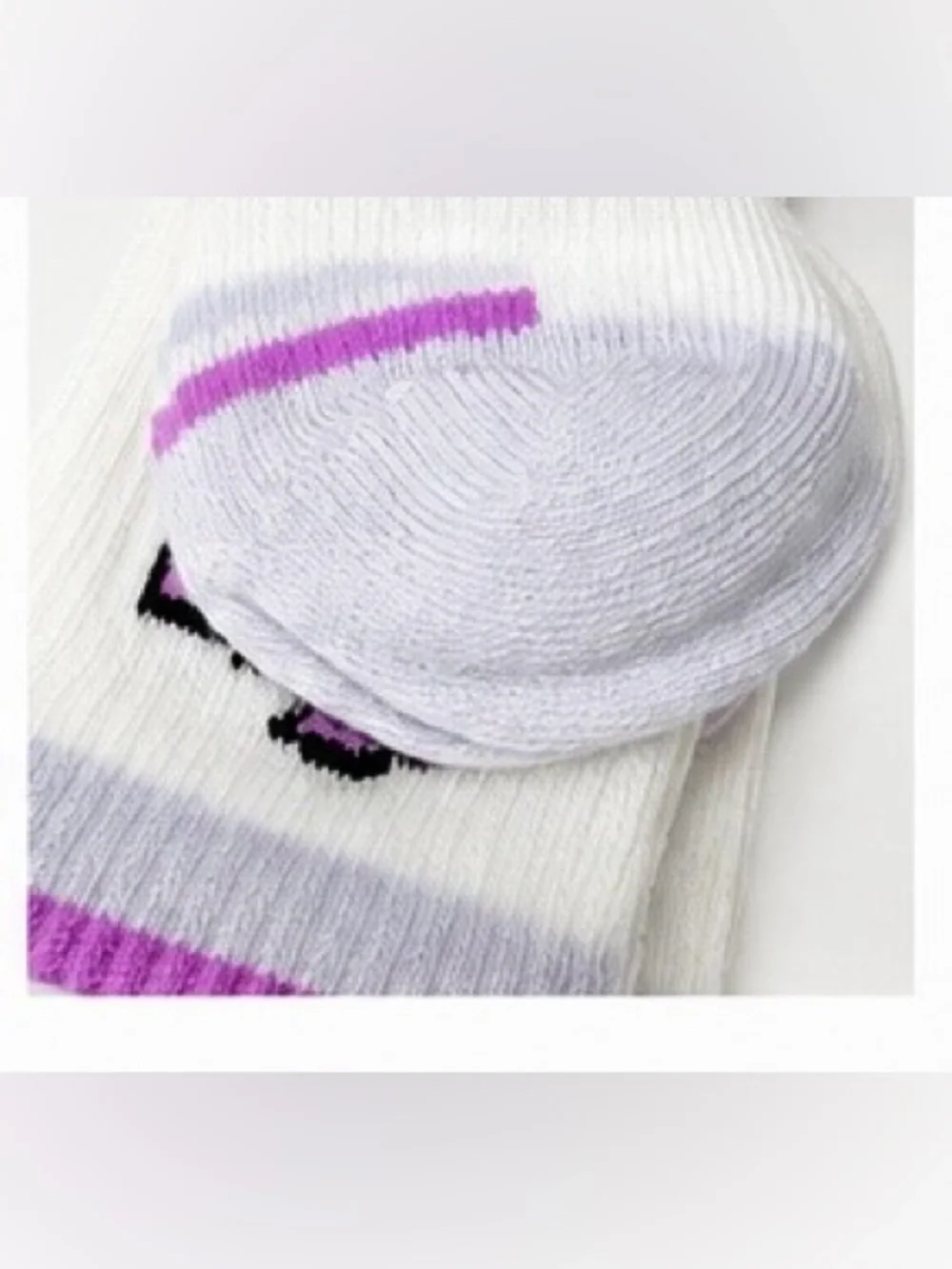 Jordan Girls 2 Pack Crew Socks Lightweight | Purple Ombre